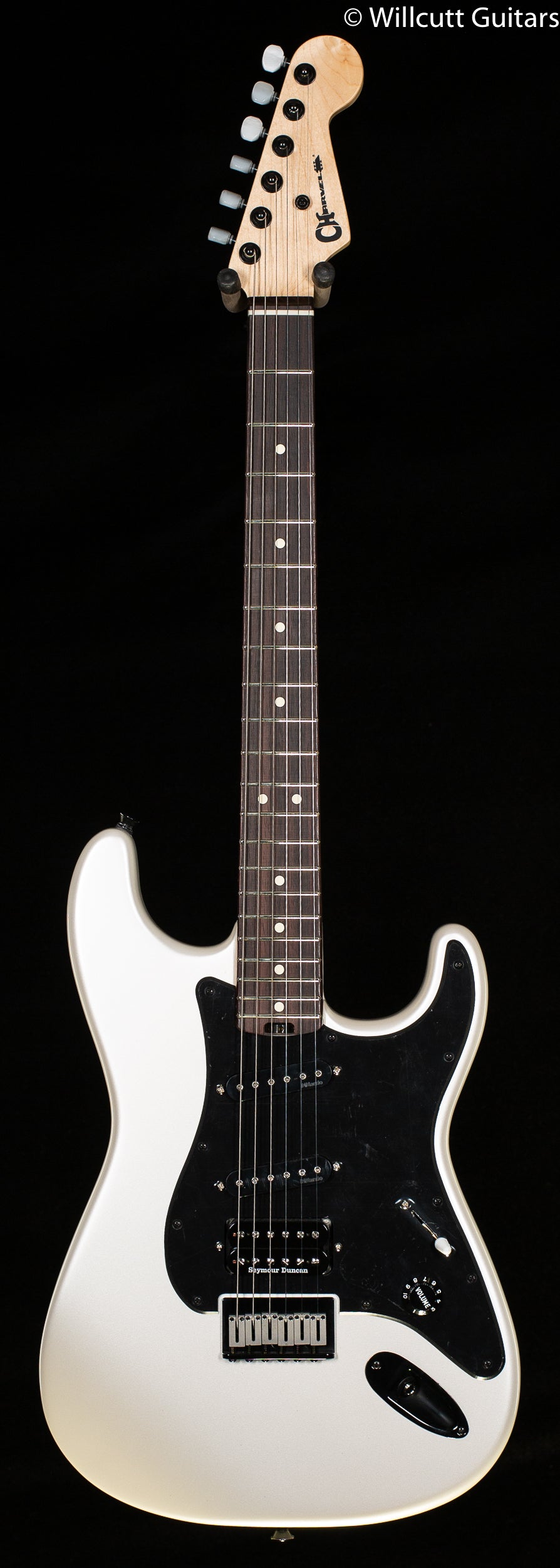 Charvel Jake E Lee Signature Pro-Mod So-Cal Style 1 HSS HT RW Rosewood Fingerboard, Pearl White (759)