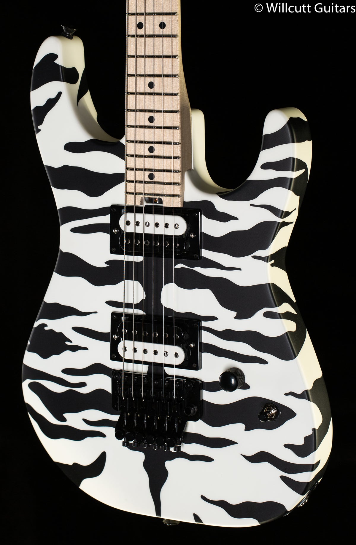 Charvel Satchel Signature Pro-Mod DK22 HH FR M, Maple Fingerboard, Satin White Bengal (999)