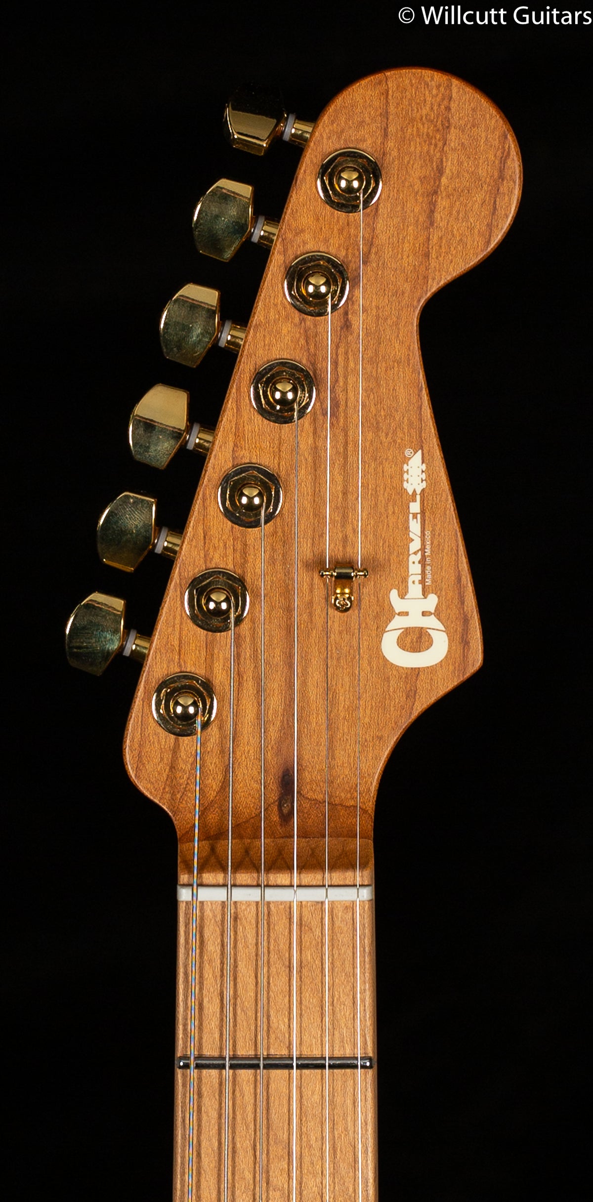 Charvel Pro-Mod DK24 HSS 2PT CM Caramelized Maple Fingerboard Snow White (299)