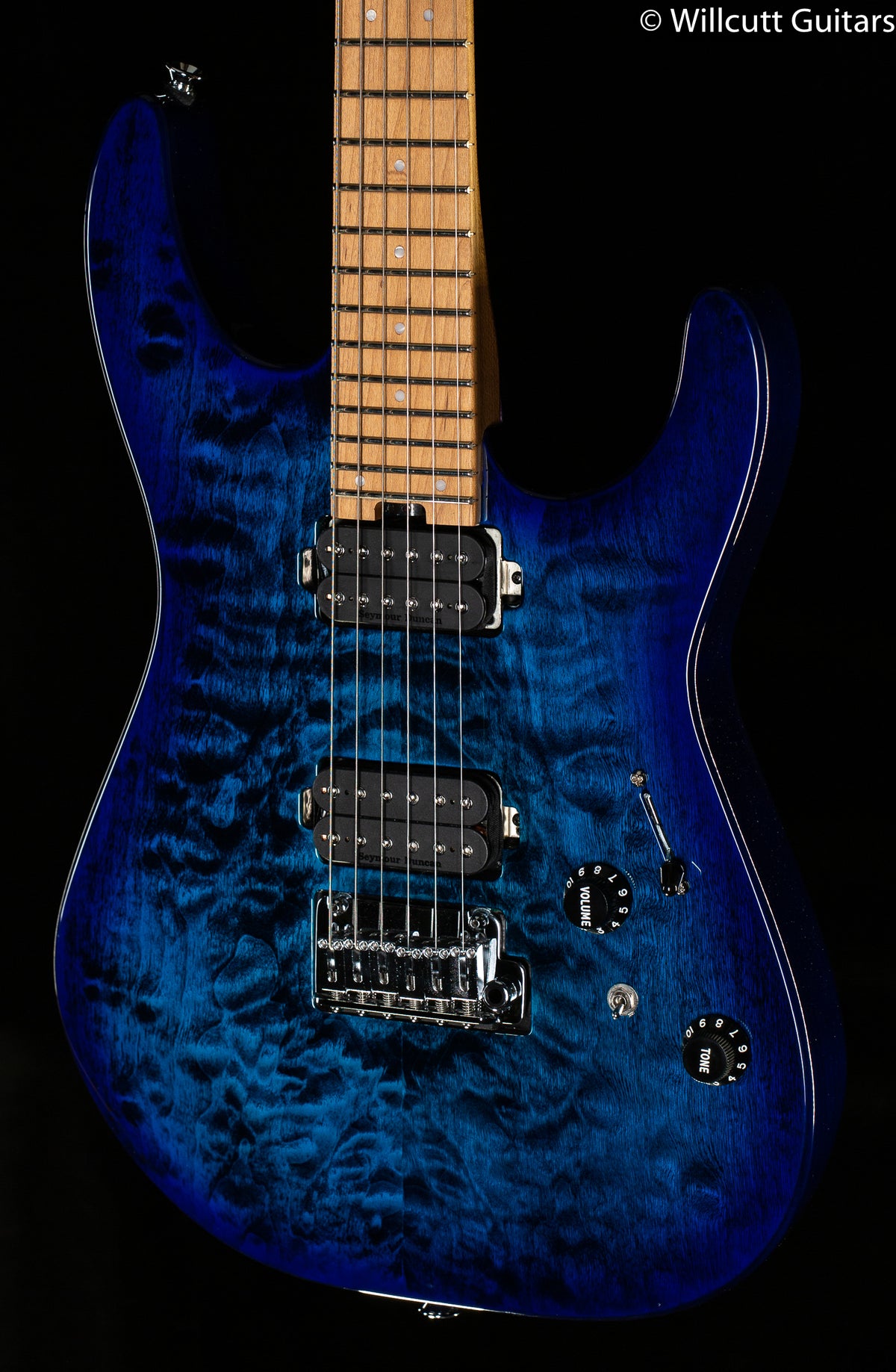 Charvel Pro-Mod DK24 HH 2PT CM QM Caramelized Maple Fingerboard Chlorine Burst (115)