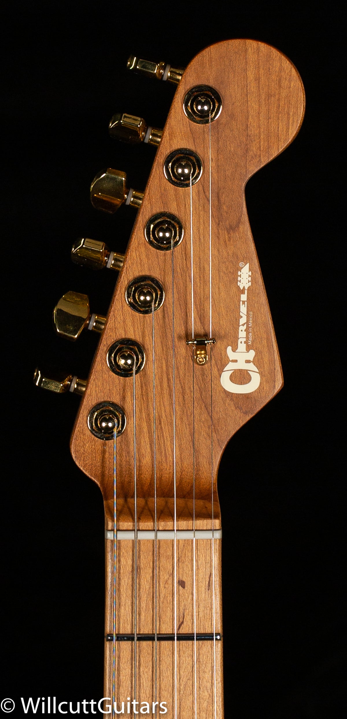 Charvel Pro-Mod DK24 HH 2PT CM Poplar Burl Caramelized Maple Fingerboard Transparent Black Burst (268)