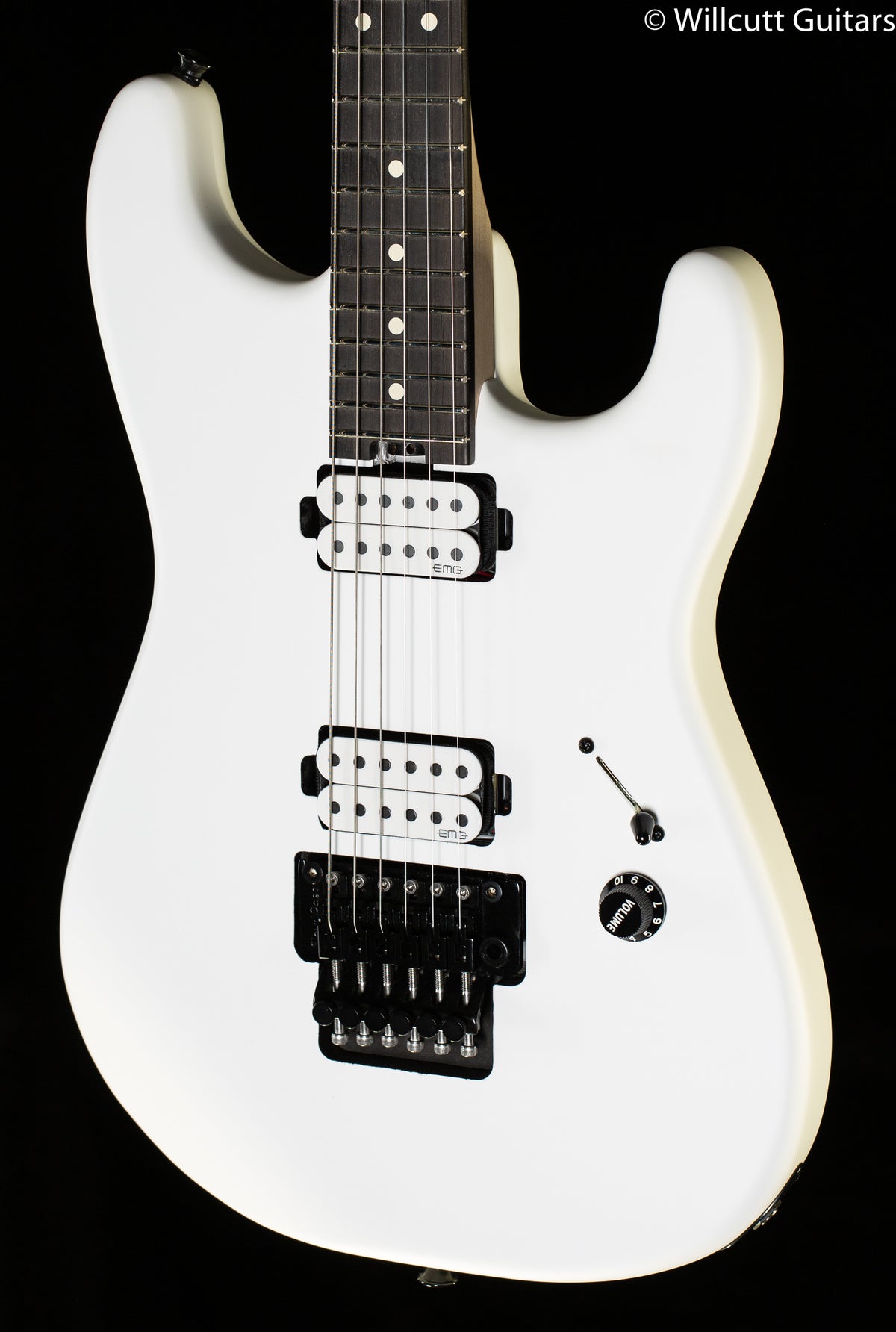 Charvel Jim Root Signature Pro-Mod San Dimas Style 1 HH FR E Ebony Fingerboard Satin White (405)