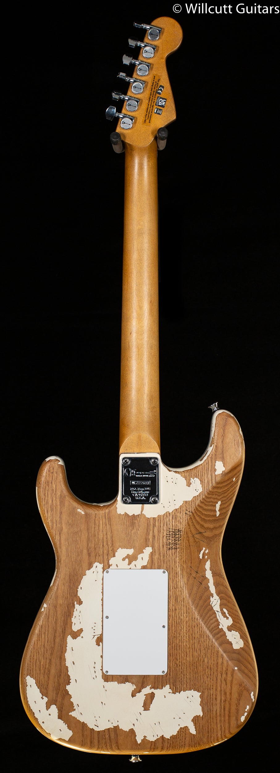 Charvel Henrik Danhage Limited Edition Signature Pro-Mod So-Cal Style 1 HS FR M, Maple Fingerboard, White Relic (603)