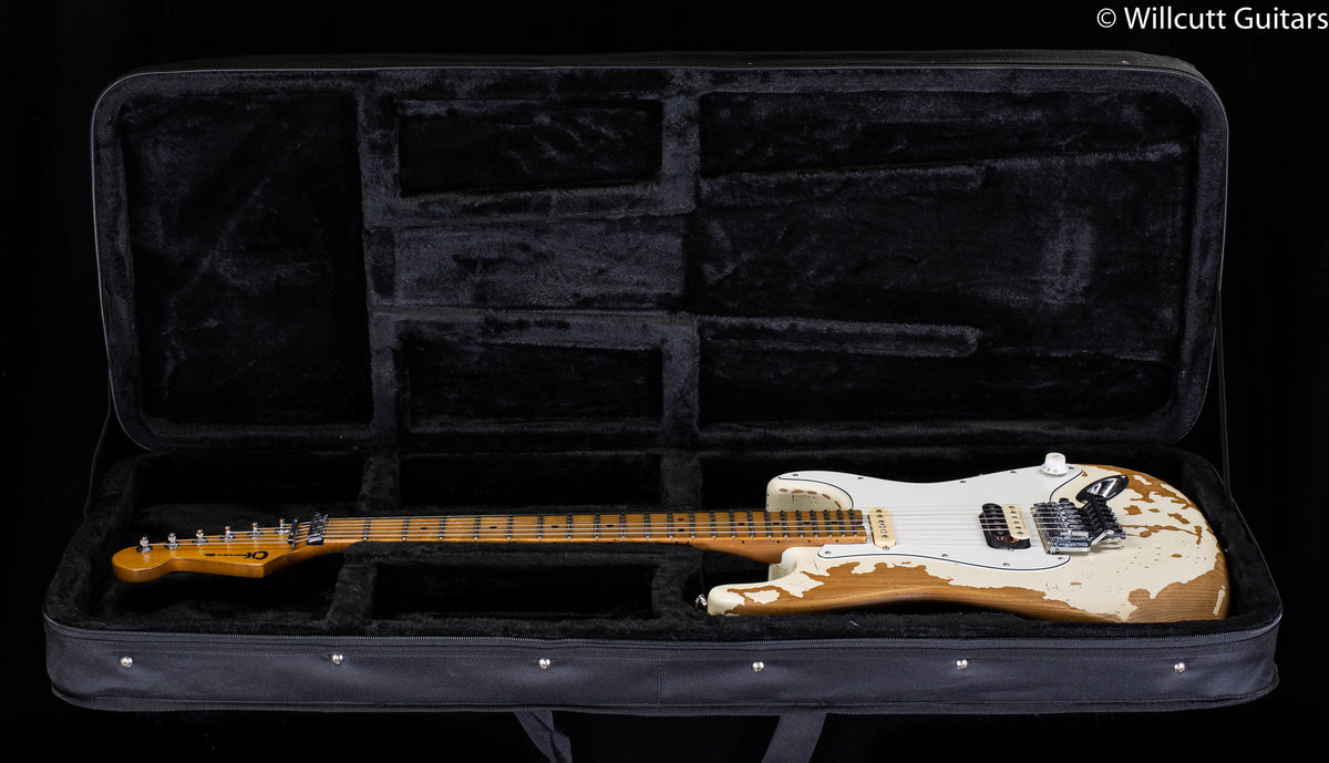 Charvel Henrik Danhage Limited Edition Signature Pro-Mod So-Cal Style 1 HS FR M, Maple Fingerboard, White Relic (603)