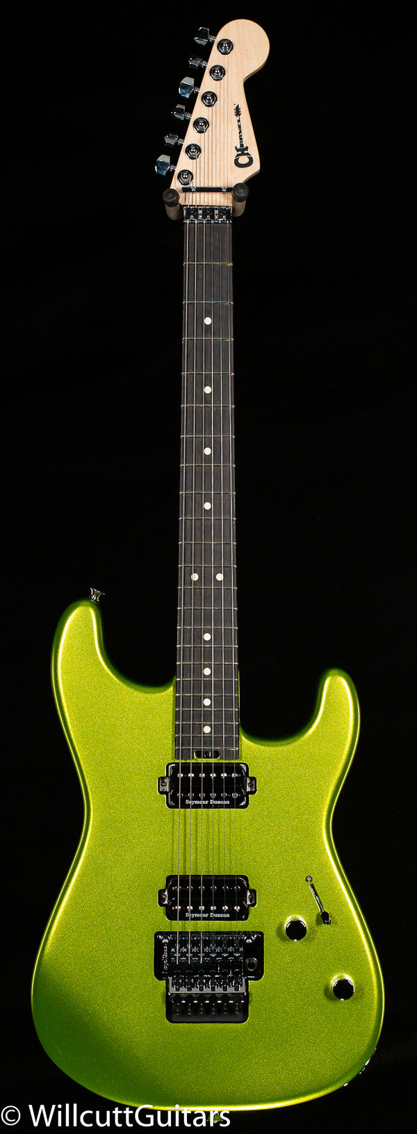 Charvel Pro-Mod San Dimas Style 1 HH FR E Ebony Fingerboard Lime Green -  Willcutt Guitars | T-Shirts