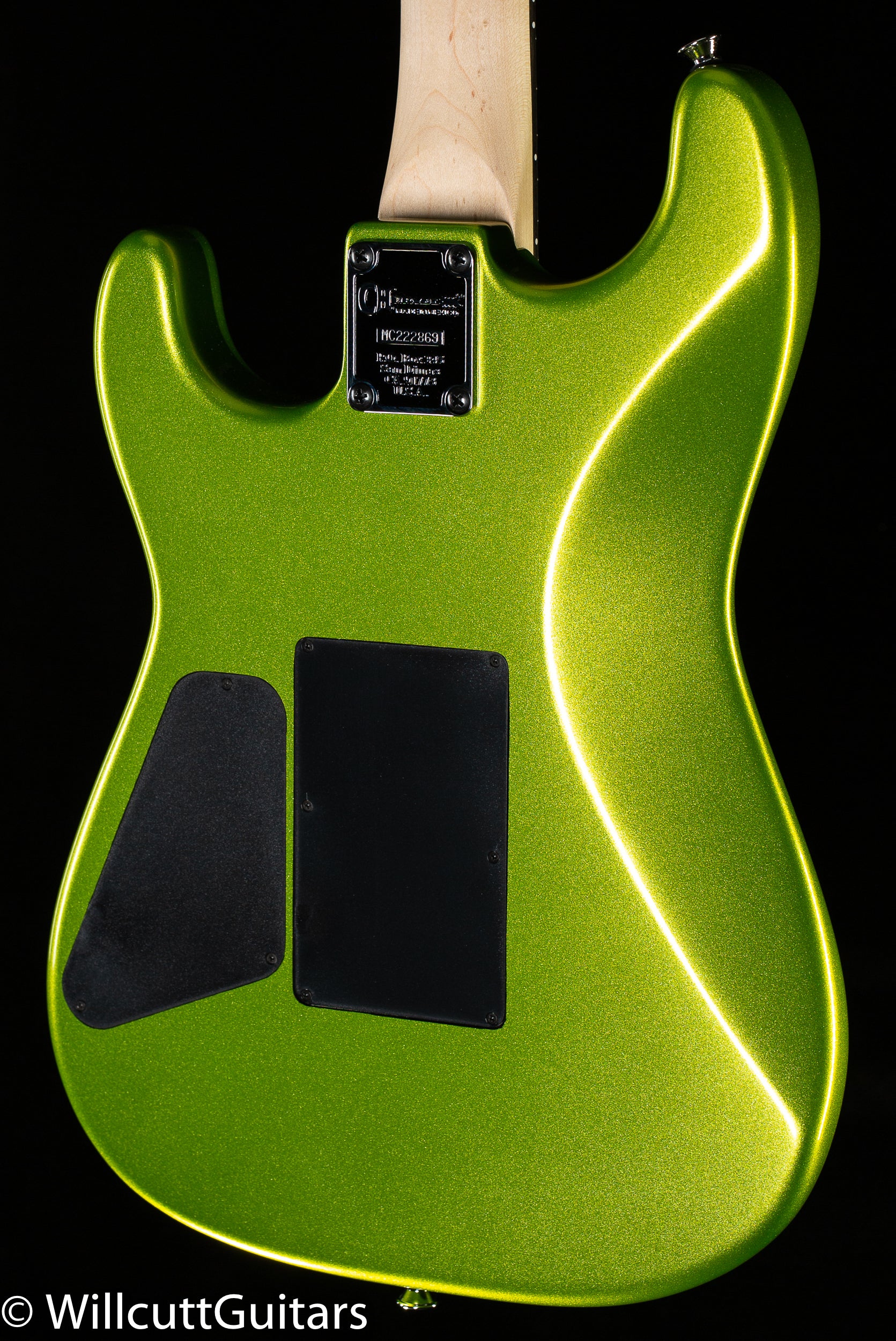 Style Guitars HH E Willcutt Charvel Ebony Dimas San - Fingerboard Green FR 1 Pro-Mod Lime