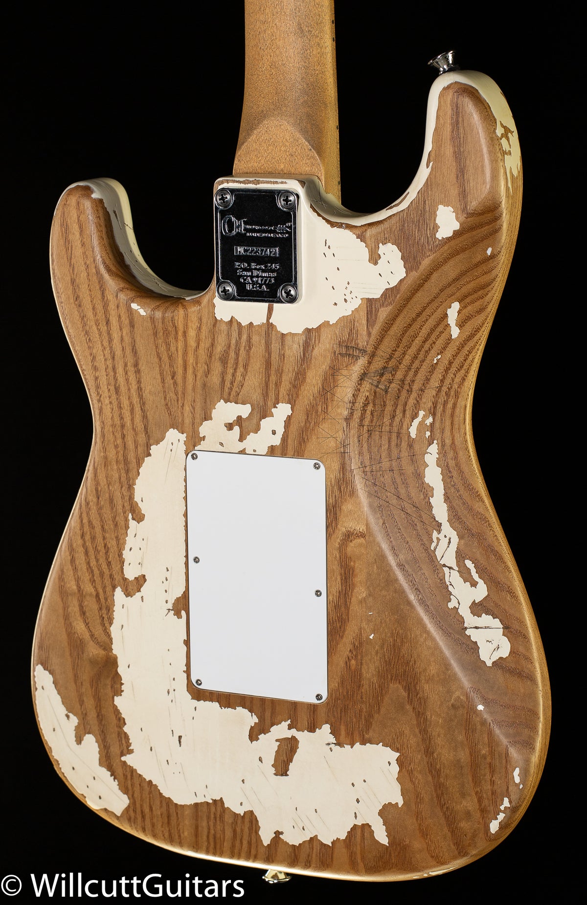 Charvel Henrik Danhage Limited Edition Signature Pro-Mod So-Cal Style 1 HS FR M, Maple Fingerboard, White Relic (742)