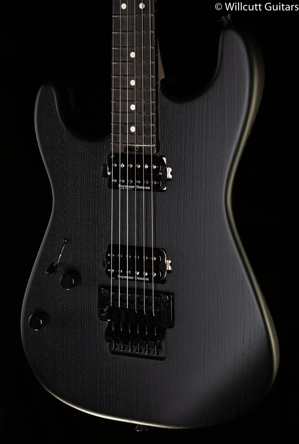 Charvel Pro-Mod San Dimas Style 1 HH FR E Sassafras LH Ebony Fingerboard Satin Black (827)