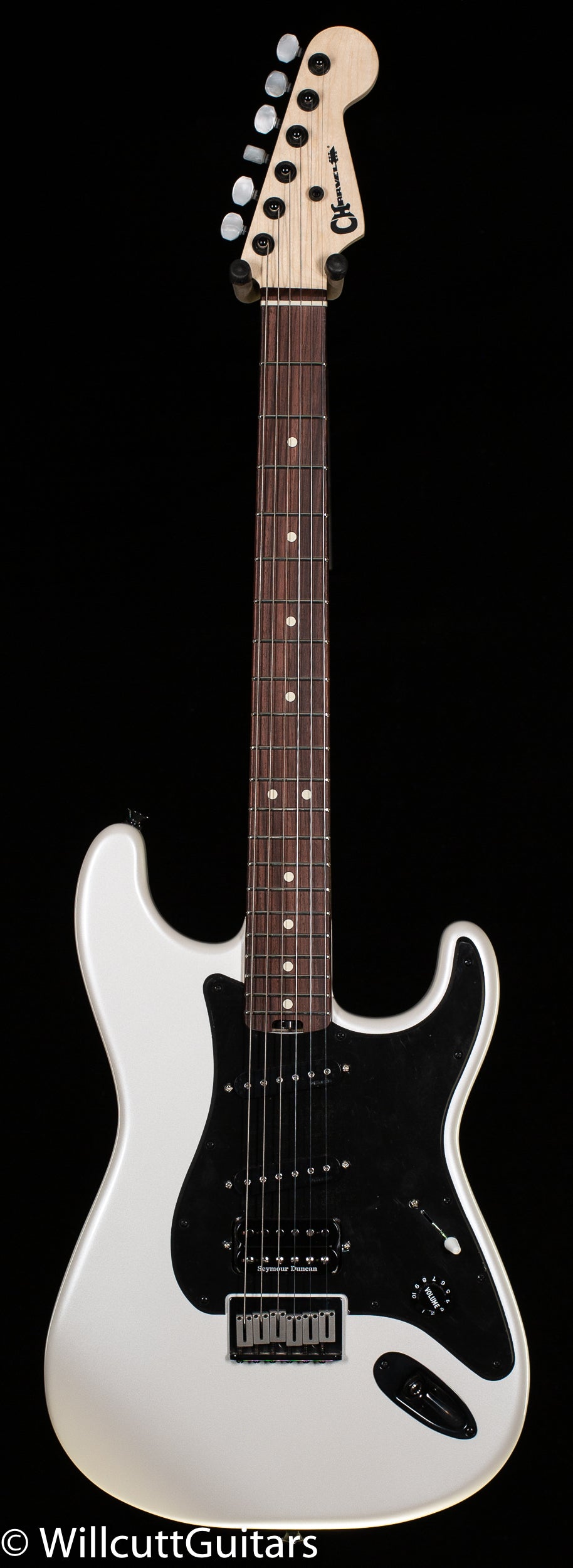 Charvel Jake E Lee Signature Pro-Mod So-Cal Style 1 HSS HT RW Pearl Wh -  Willcutt Guitars
