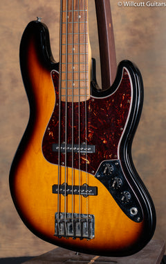1999 Fender Standard Jazz Bass V Sunburst - Willcutt Guitars