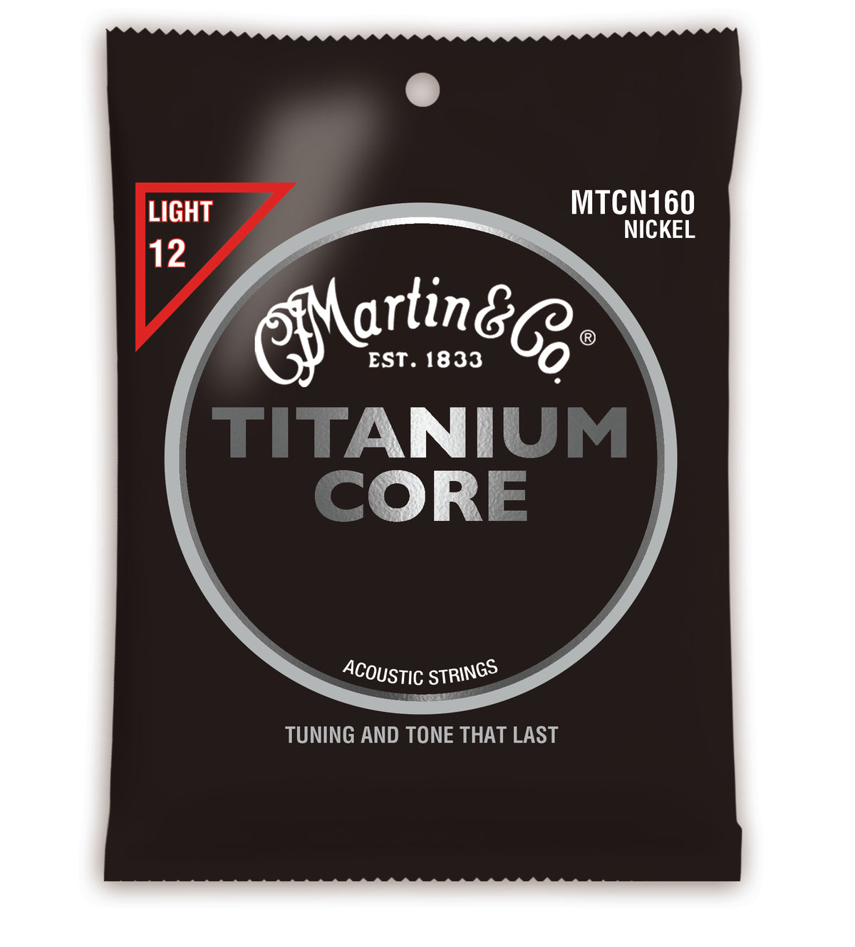Martin Titanium Core Acoustic Guitar Strings - .012-.055 Light