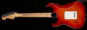 Fender Deluxe Stratocaster HSS Plus Top IOS Connectivity Aged Cherry Burst