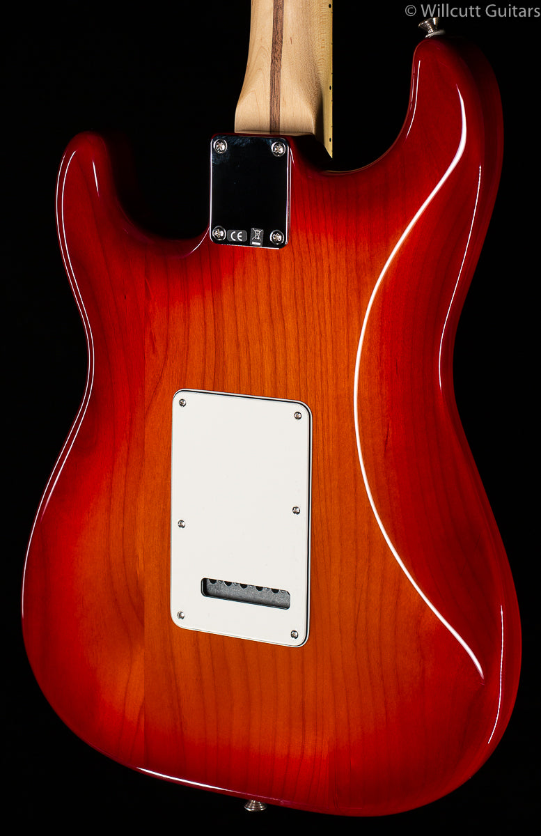 Fender Deluxe Stratocaster HSS Plus Top IOS Connectivity Aged Cherry Burst