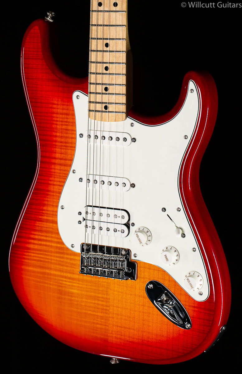 Fender Deluxe Stratocaster HSS Plus Top IOS Connectivity Aged 
