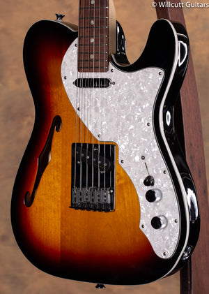 Fender Deluxe Telecaster Thinline 3 Tone Sunburst USED