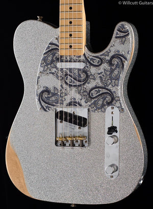 Fender Brad Paisley Road Worn Telecaster Silver Sparkle