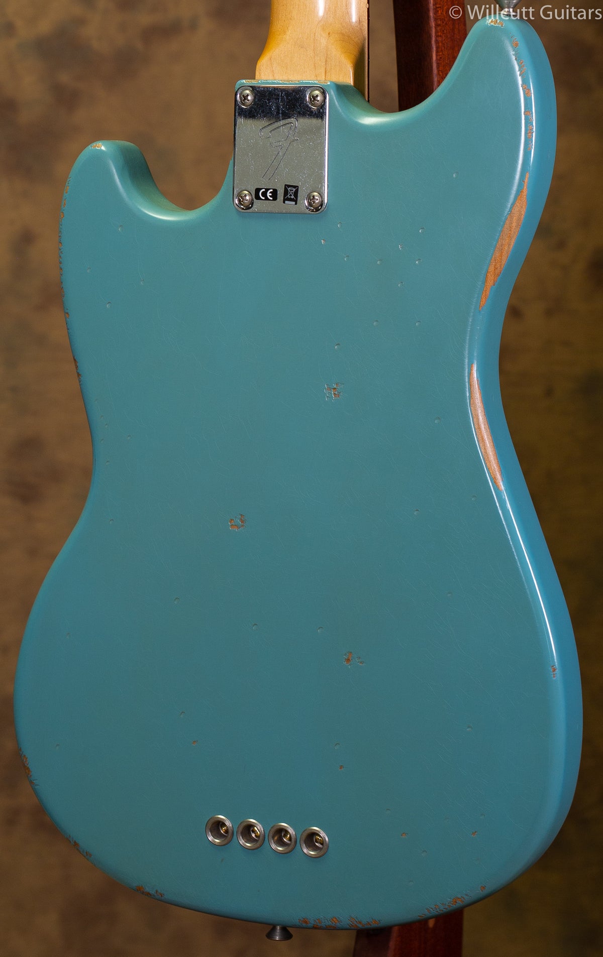 Fender Used Jmj Road Worn Mustang Bass Daphne Blue Willcutt Guitars 4928