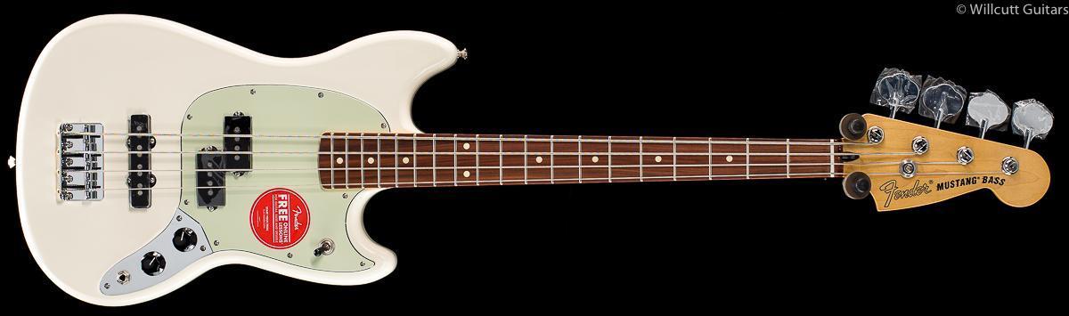 Fender Player Mustang Bass PJ Olympic White Pau Ferro (926)