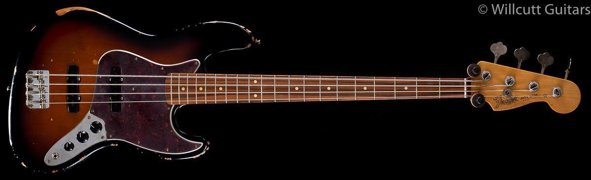 Fender Road Worn &#39;60s Jazz Bass 3-Color Sunburst Pau Ferro