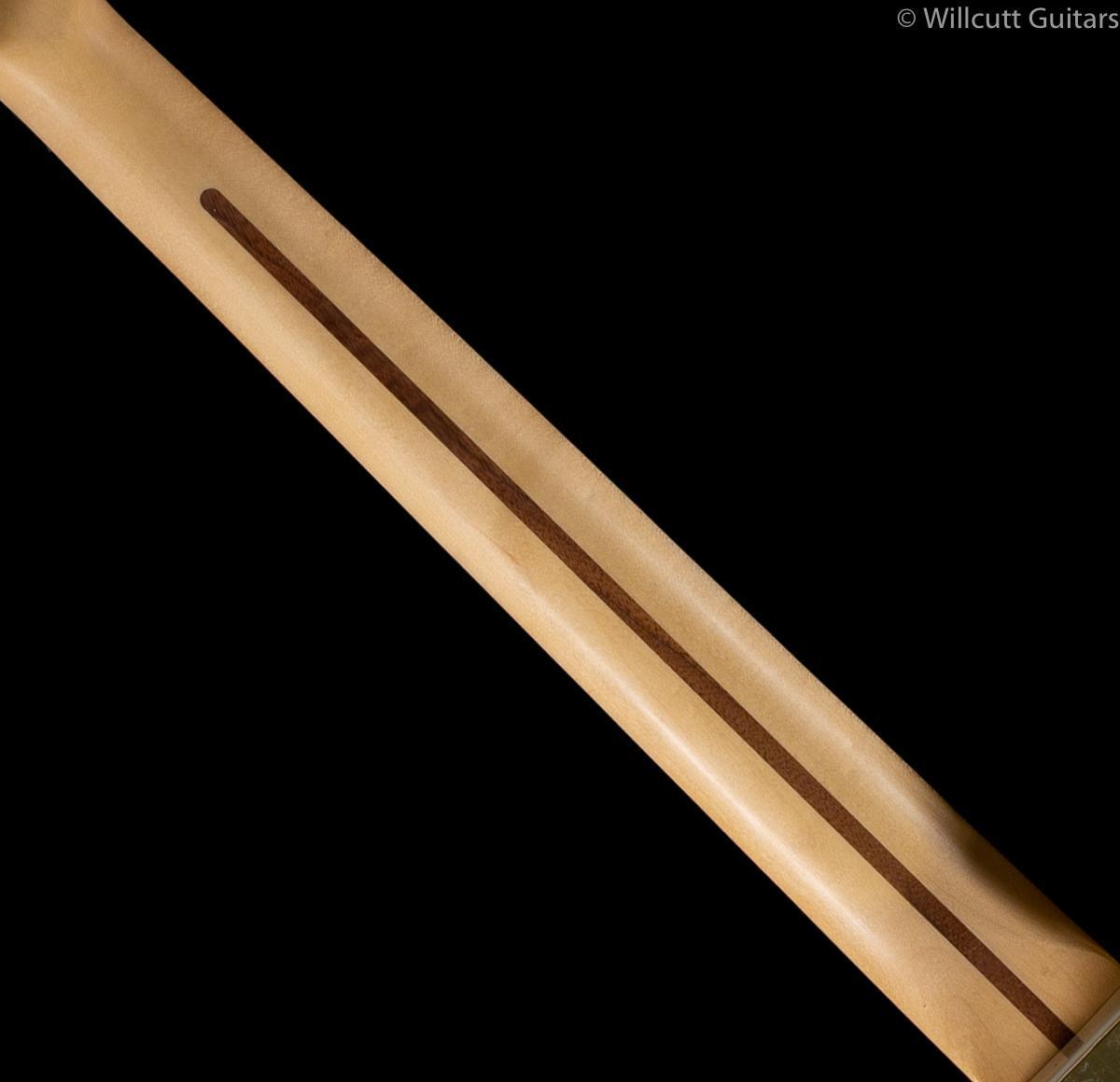 Fender Limited Edition Mahogany Blacktop Stratocaster HHH Olympic White Gold Hardware