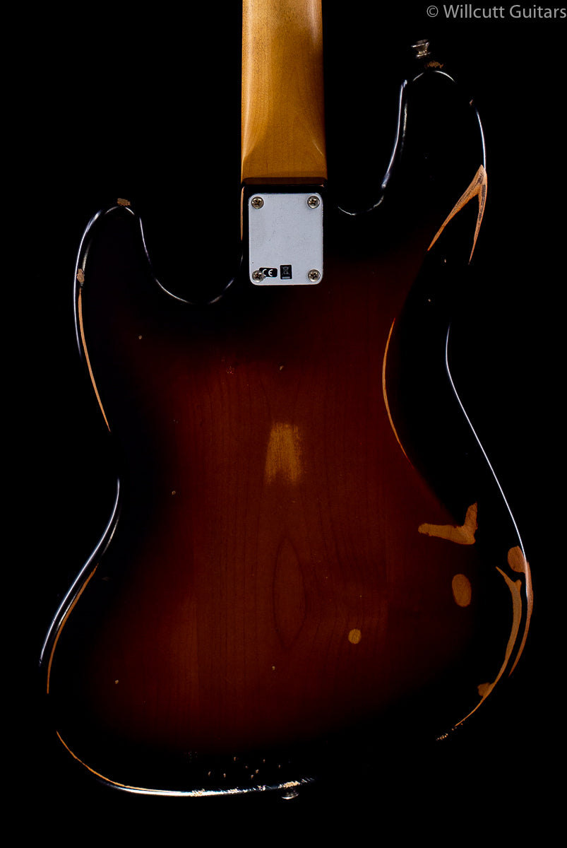 Fender Road Worn &#39;60s Jazz Bass 3-Color Sunburst Pau Ferro