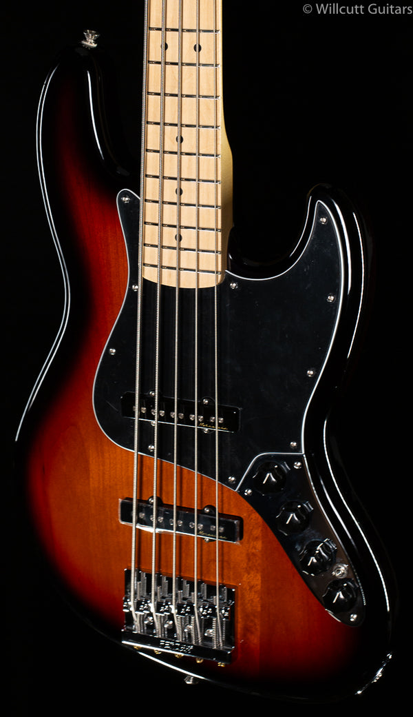 Fender Dlx Act. J BASS V MN 3TS - Willcutt Guitars