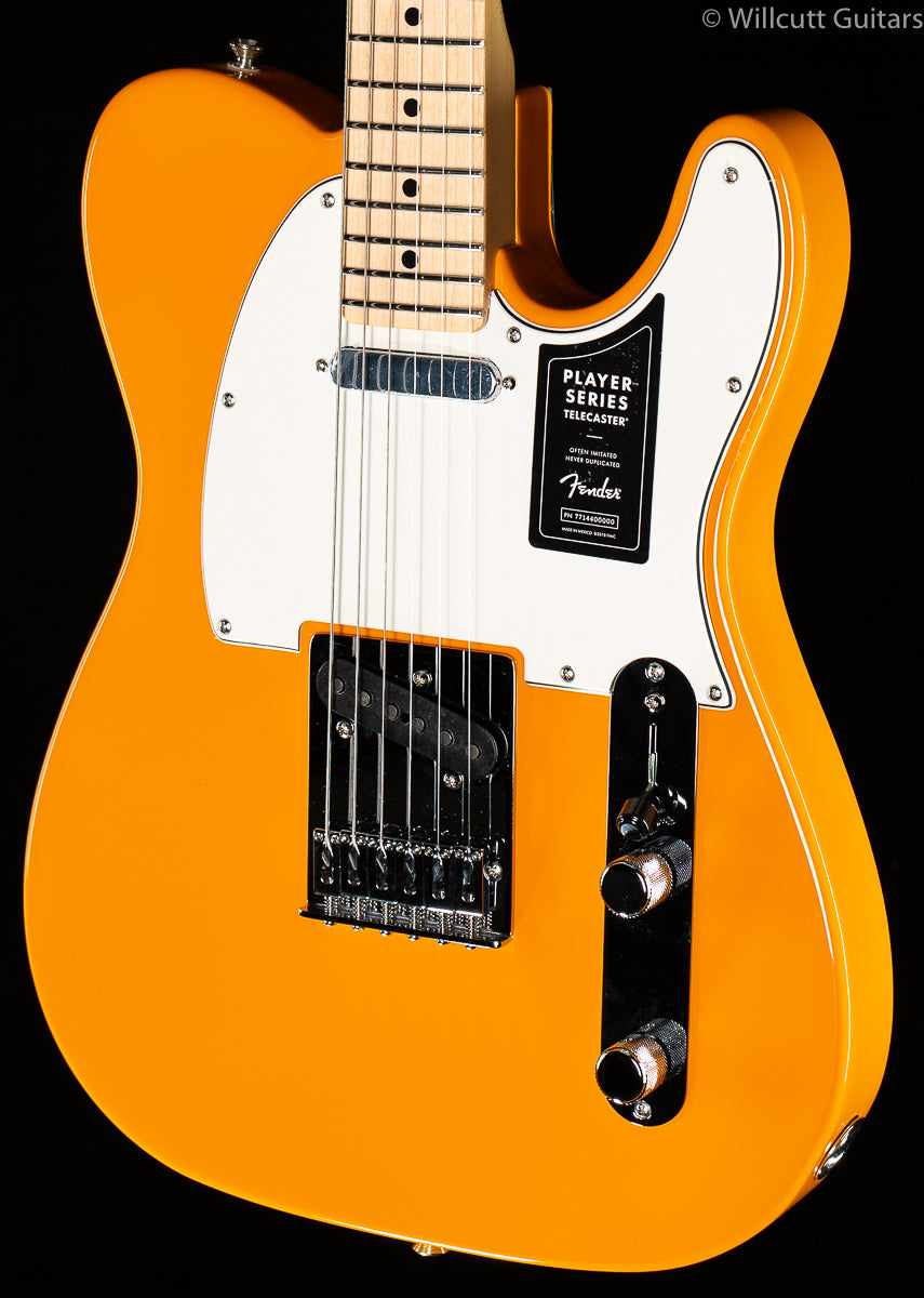 Fender Player Telecaster Maple Fingerboard Capri Orange - Willcutt Guitars