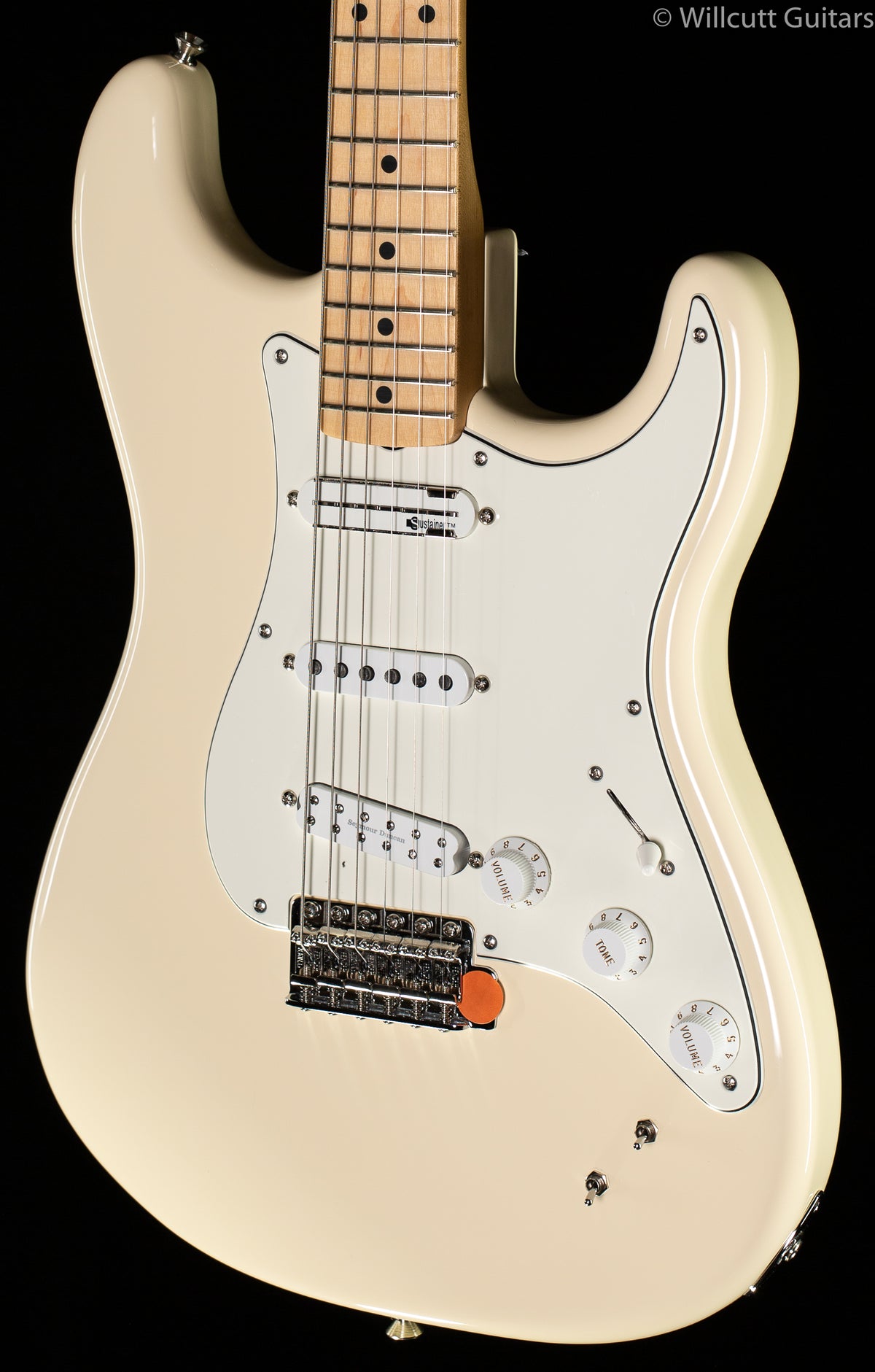 Fender EOB Sustainer Stratocaster Olympic White