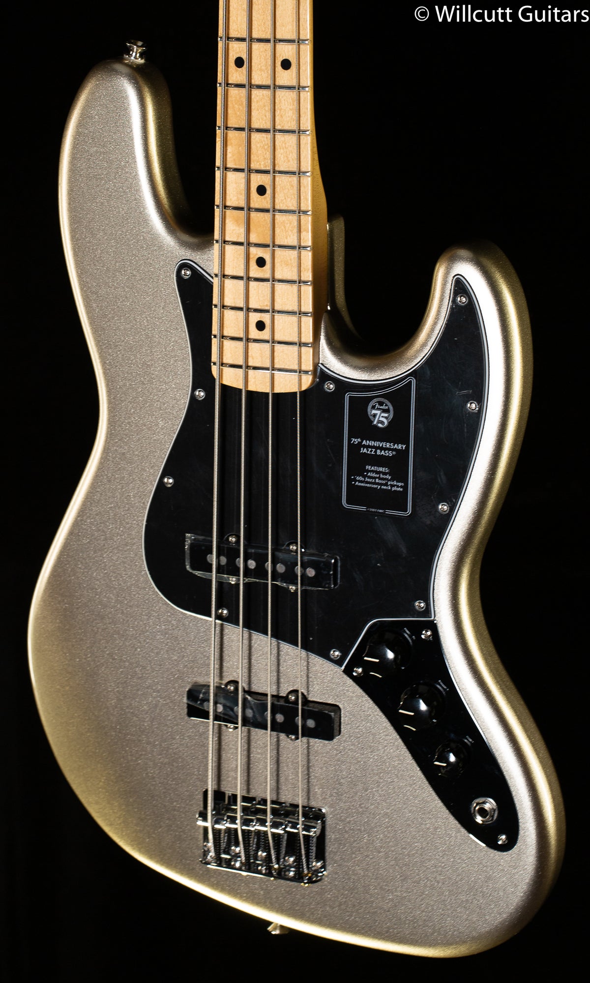 Fender 75th Anniversary Jazz Bass Maple Fingerboard Diamond Anniversary Bass Guitar