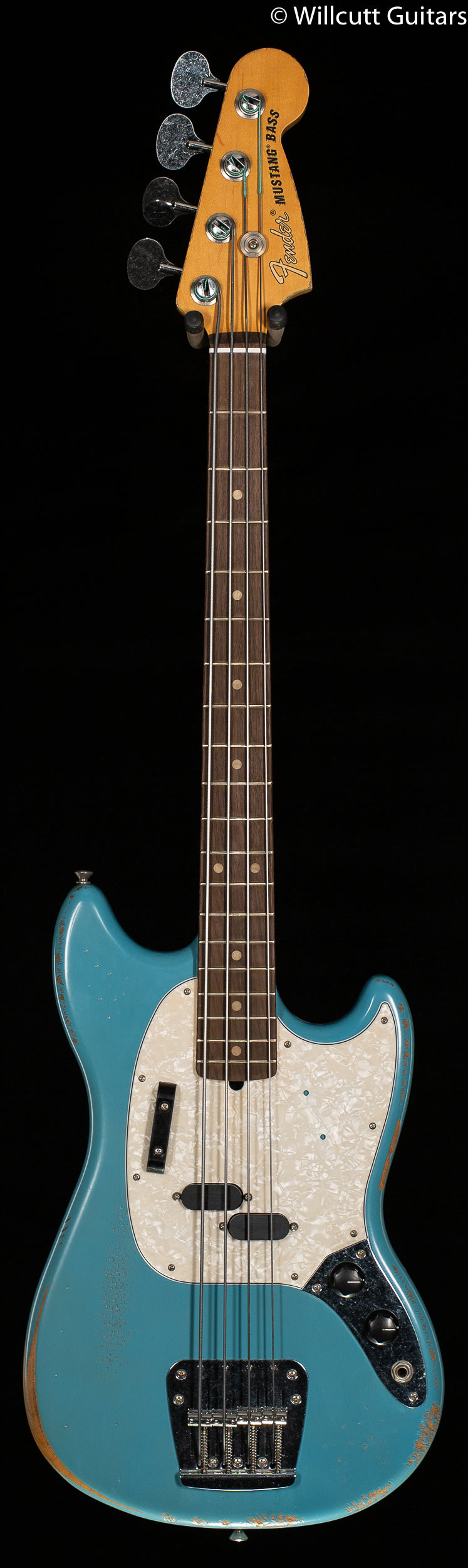 Fender JMJ Road Worn Mustang Bass Daphne Blue