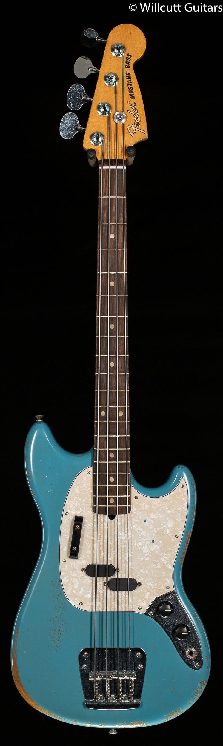 Fender JMJ Road Worn Mustang Bass Daphne Blue
