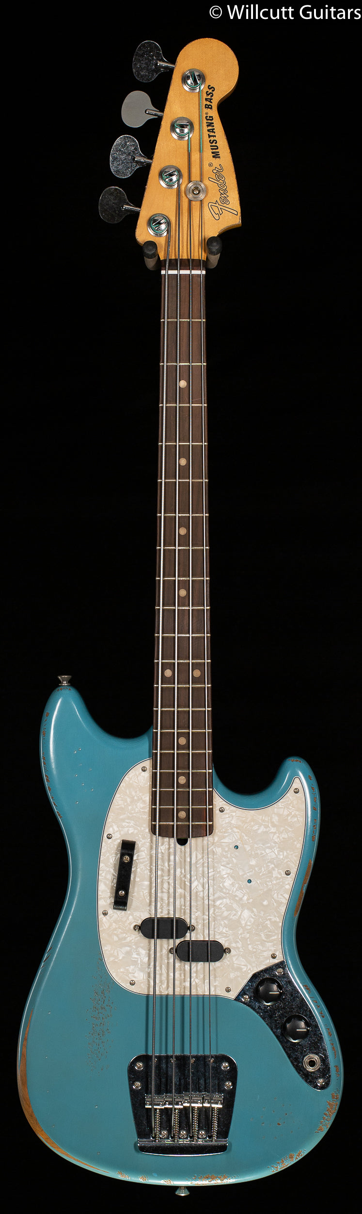 Fender JMJ Road Worn Mustang Bass Daphne Blue