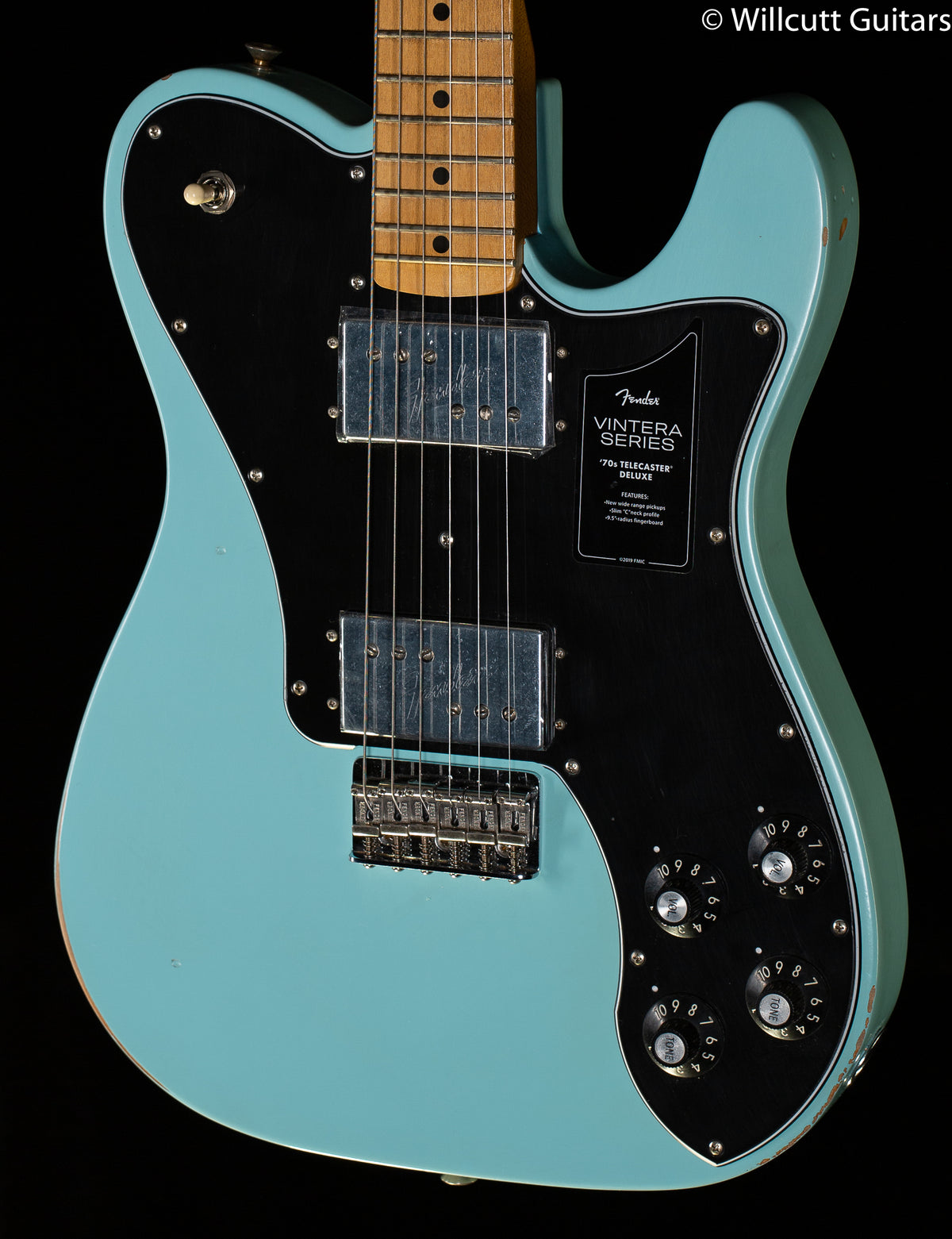 Fender Vintera Road Worn &#39;70s Telecaster Deluxe Maple Daphne Blue