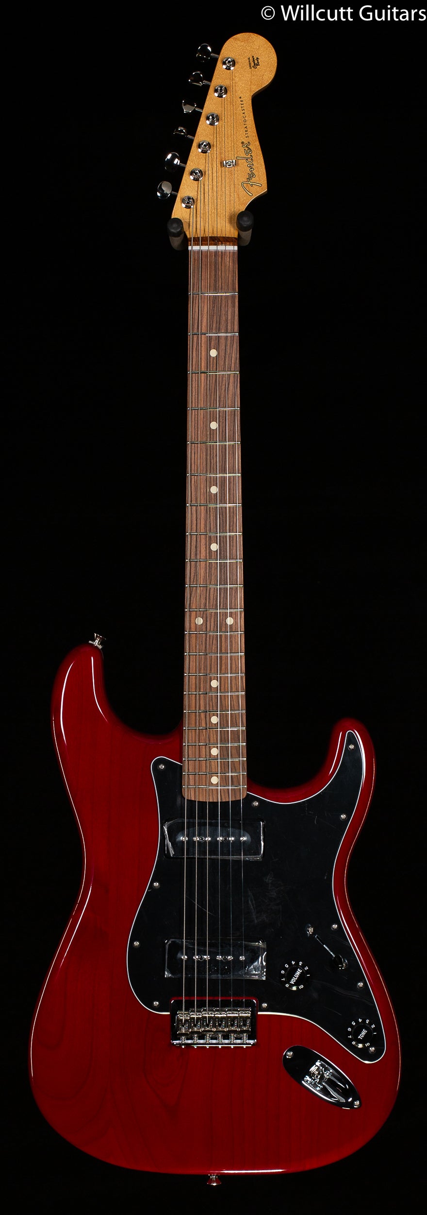 Fender stratocaster deals crimson red transparent