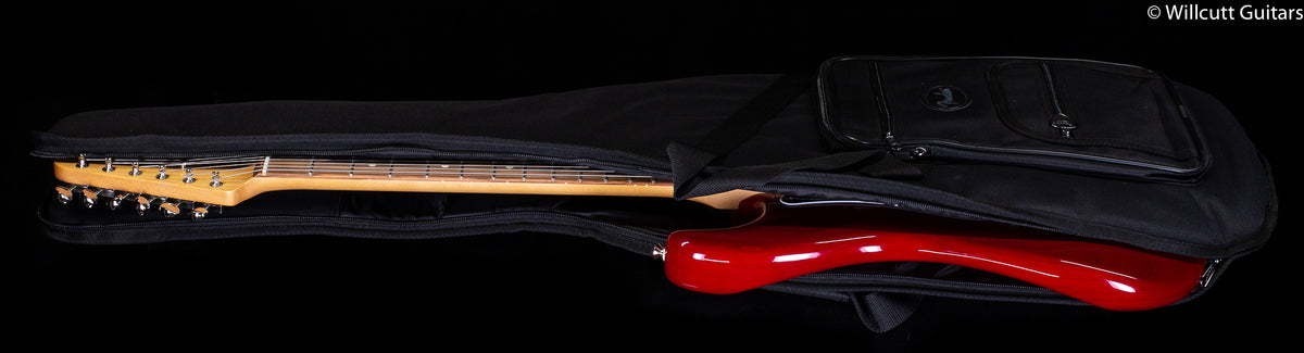 Fender Noventa Stratocaster Pau Ferro Fingerboard Crimson Red Transparent