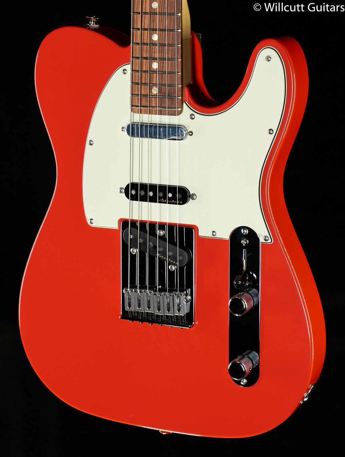Fender Deluxe Nashville Telecaster Fiesta Red Pau Ferro (116)