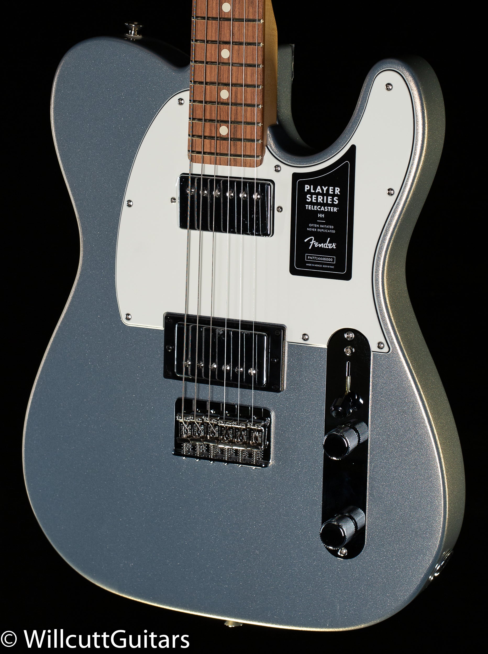 Fender Player Telecaster HH Silver Pau Ferro - Willcutt Guitars