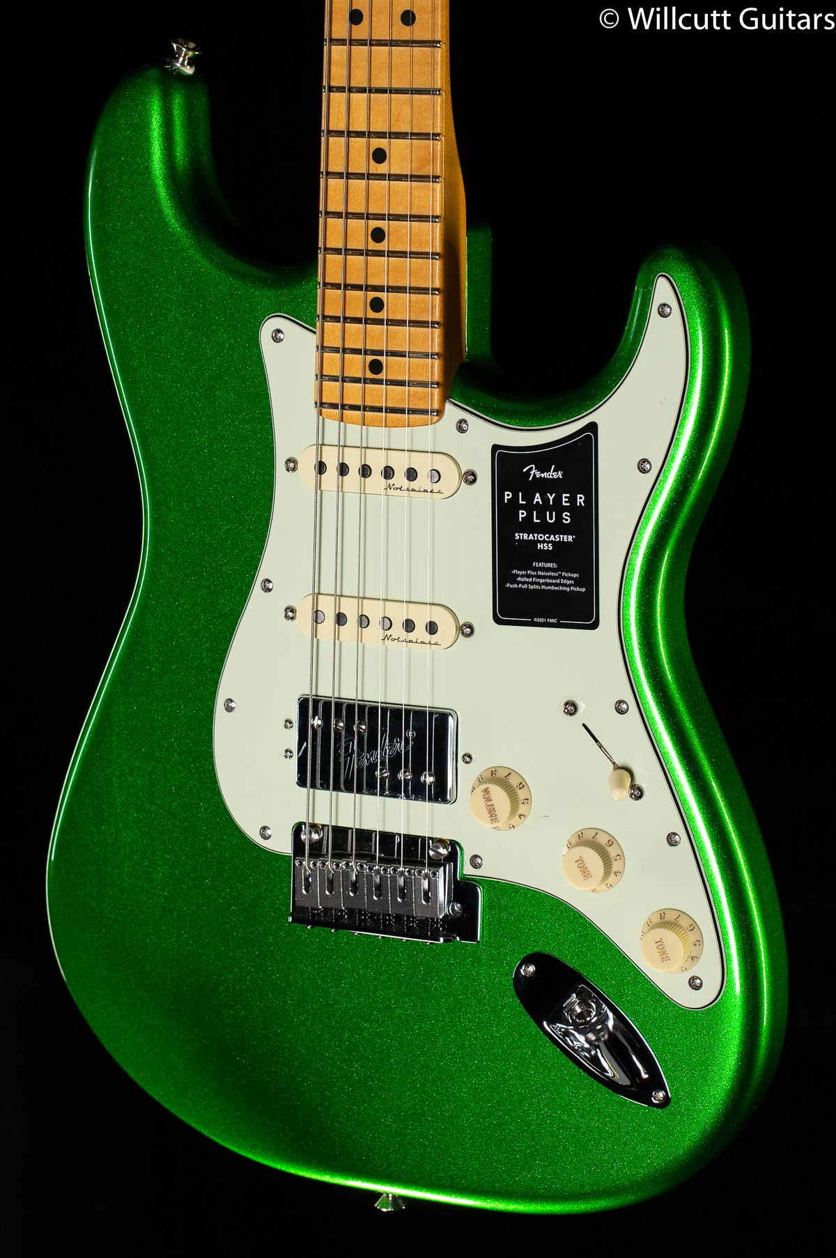 Fender Player Plus Stratocaster HSS Maple Fingerboard Cosmic Jade