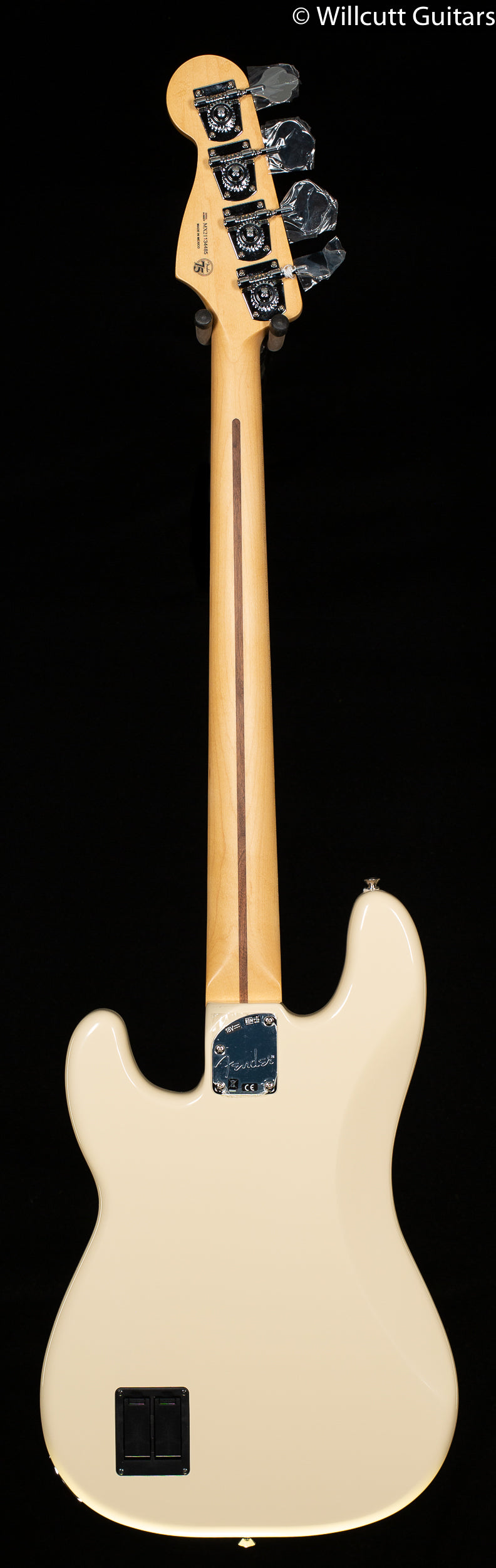 Fender Deluxe Active Precision Bass Special Olympic White Pau Ferro Bass Guitar (485)