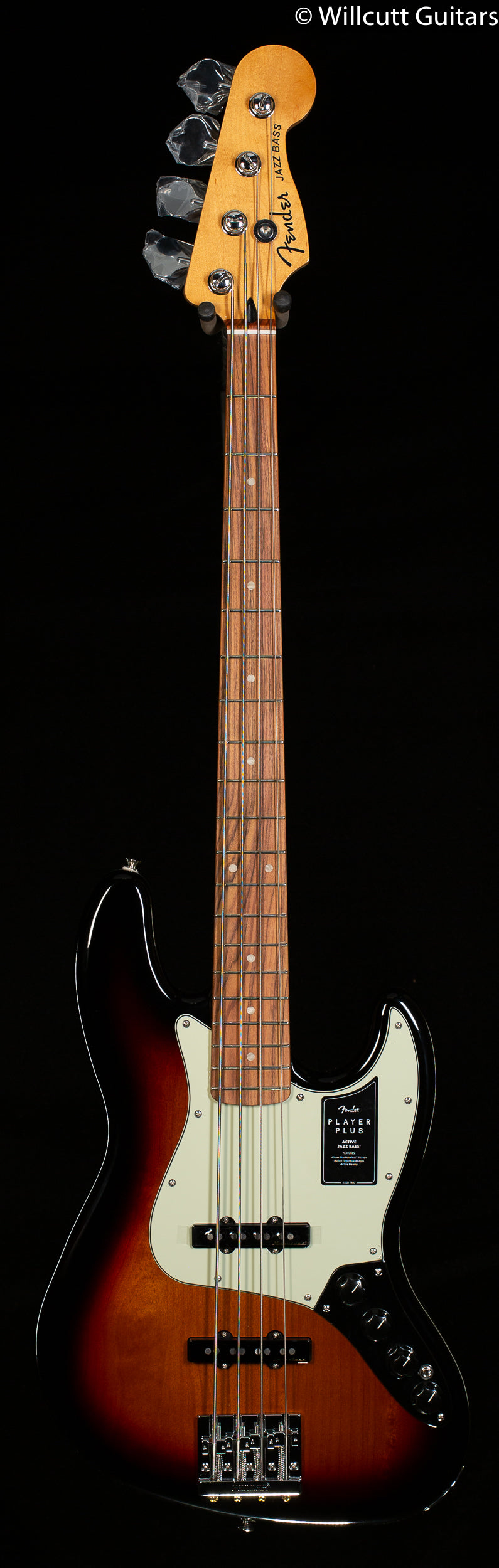 Fender Player Plus Jazz Bass 3-Color Sunburst Pau Ferro Fingerboard Bass Guitar (585)