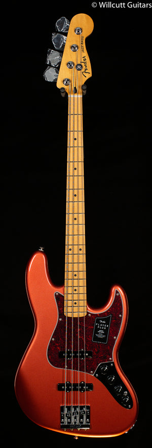 Fender Player Plus Jazz Bass Aged Candy Apple Red Maple Fingerboard Bass Guitar