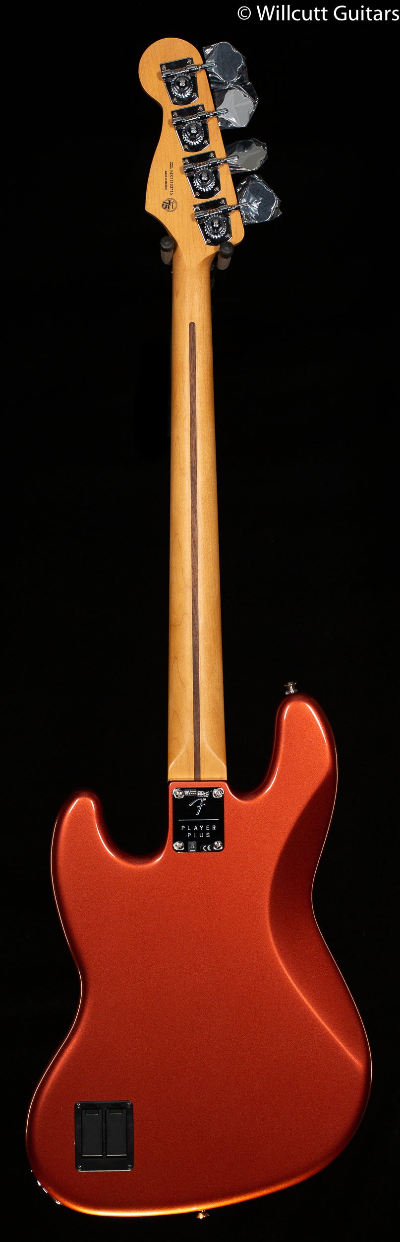 Fender Player Plus Jazz Bass Aged Candy Apple Red Maple Fingerboard Bass Guitar (715)