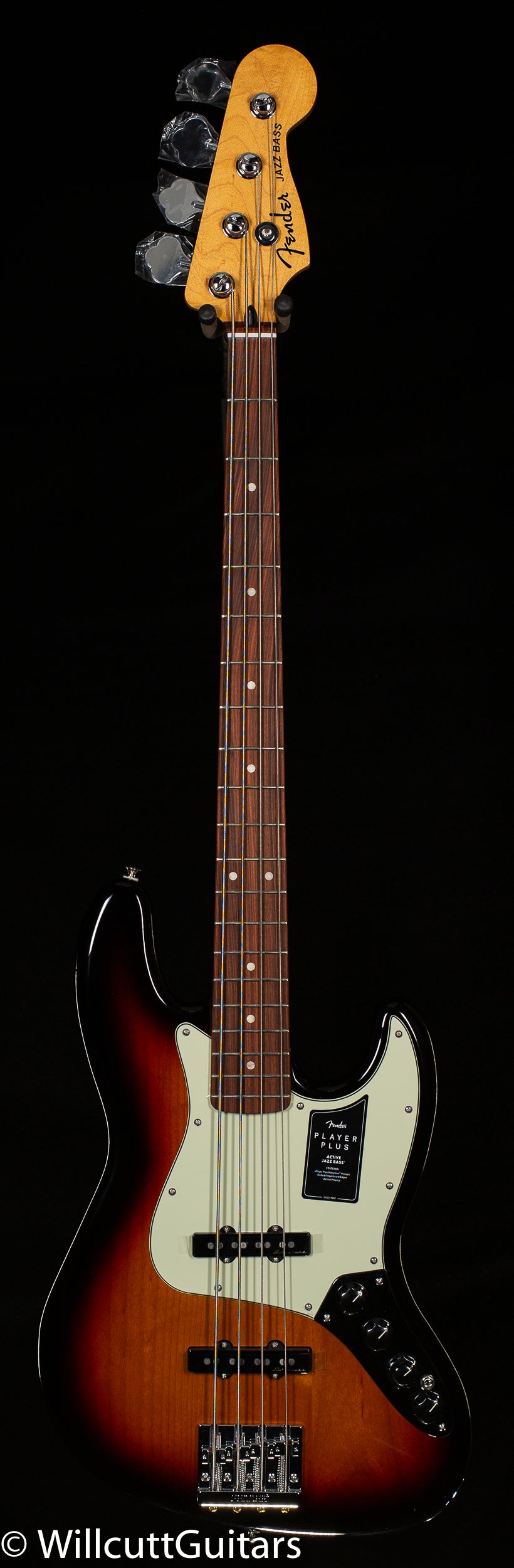 Fender Player Plus Jazz Bass 3-Color Sunburst Pau Ferro Fingerboard Bass Guitar (918)