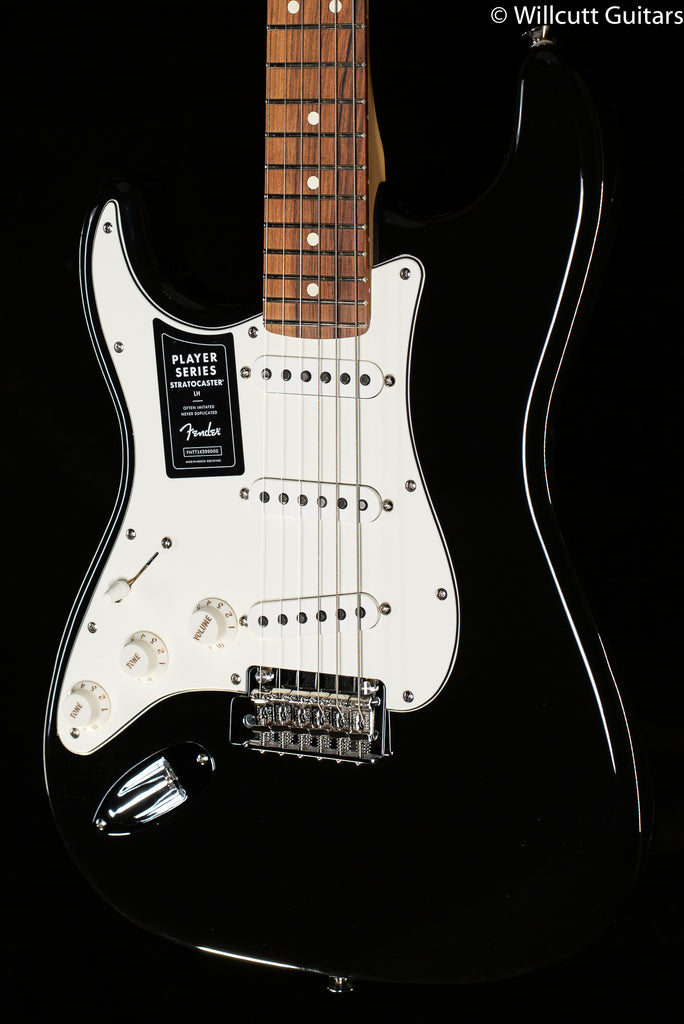 Fender Player Stratocaster Black Pau Ferro Lefty - Willcutt Guitars