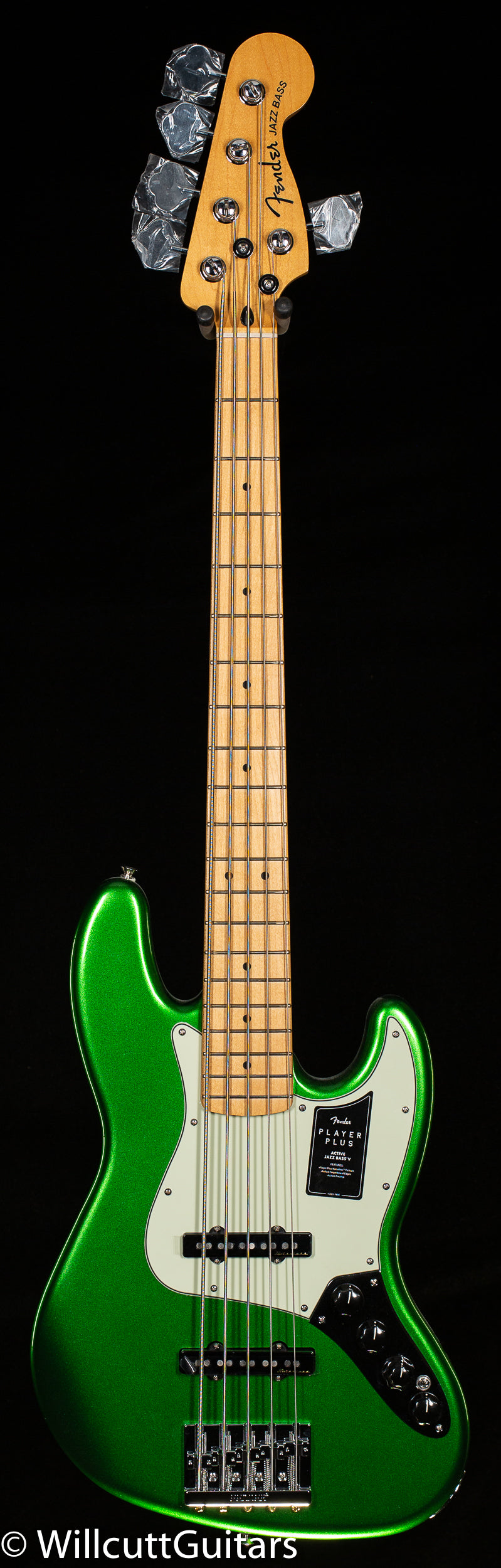 Fender Player Plus Jazz Bass V Maple Fingerboard Cosmic Jade Bass Guitar