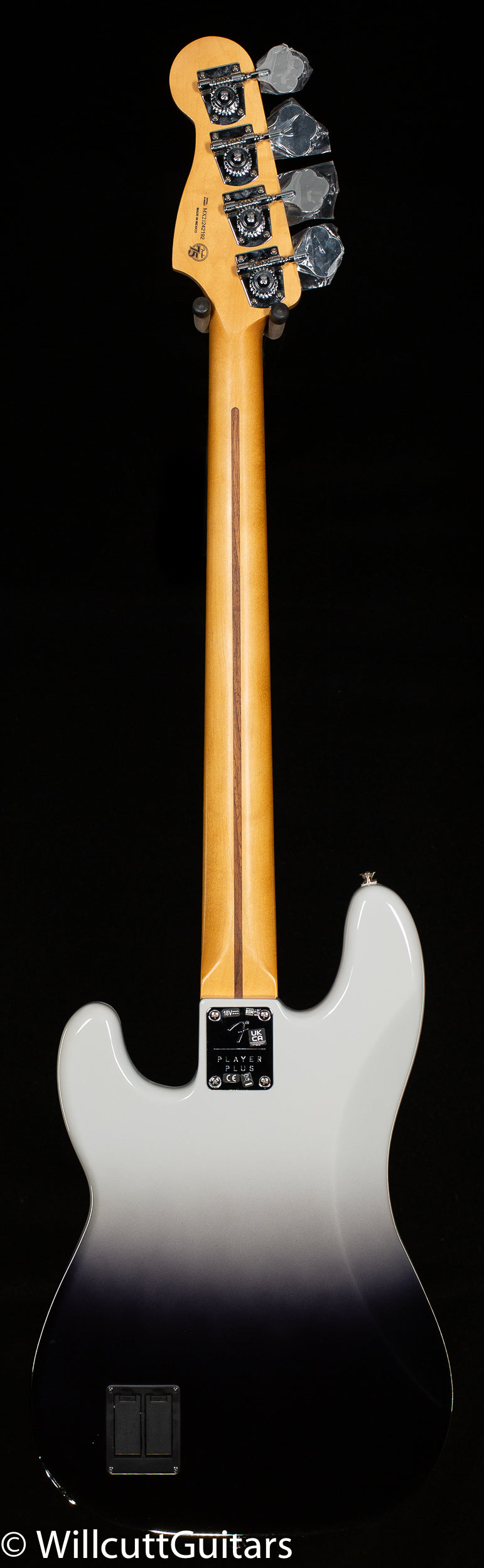 Fender Player Plus Precision Bass Maple Fingerboard Silver Smoke Bass Guitar