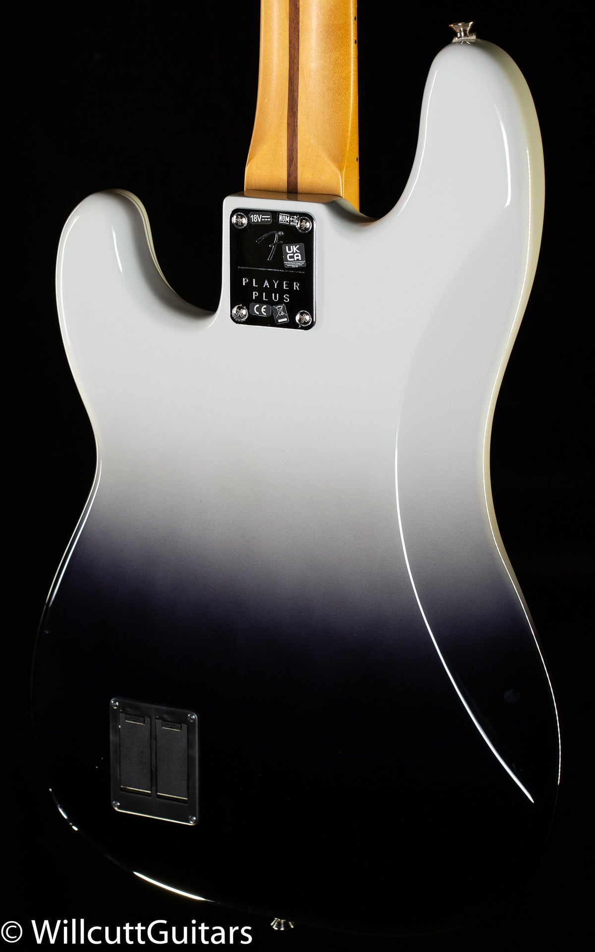 Fender Player Plus Precision Bass Maple Fingerboard Silver Smoke Bass Guitar