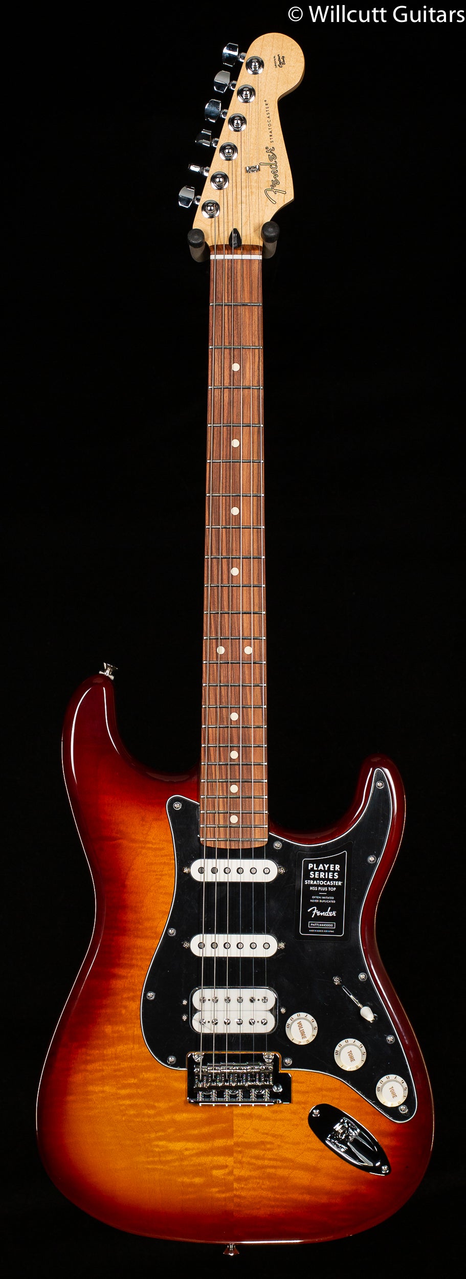 Fender Player Stratocaster HSS Plus Top Pau Ferro Fingerboard Tobacco -  Willcutt Guitars