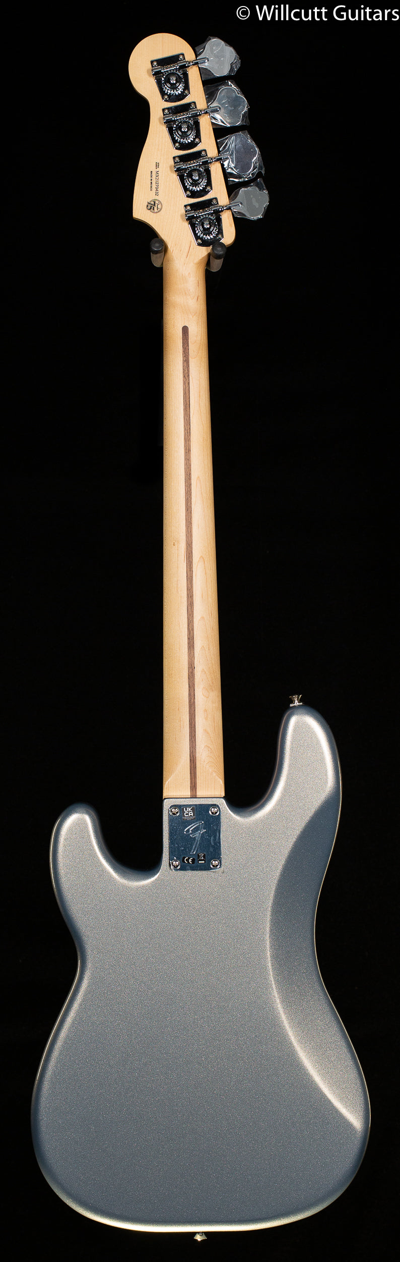 Fender Player Precision Bass Silver Pau Ferro Bass Guitar