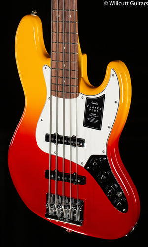 Fender Player Plus Jazz Bass V Pau Ferro Fingerboard Tequila Sunrise Bass Guitar